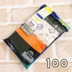 新品★男児ボクサーブリーフパンツ 2枚組 100 男の子下着　黒　トイトレ