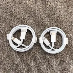 Lightningケーブル ホワイト 2本セット　Apple純正