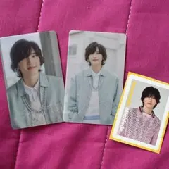 なにわ男子　道枝駿佑　フォトカード シール　3枚セット