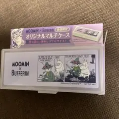 【新品未使用】MOOMIN x BUFFERIN オリジナルマルチケース　紫のサムネイル