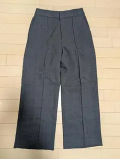 ロペピクニック ウールライクサージワイドパンツ 小柄 ブラウン 38