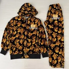 BLACK HORSE バラ柄 セットアップ XL