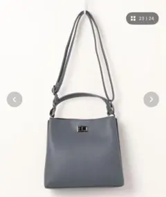 スクエア2wayハンドバッグ 縦型ショルダーバッグ