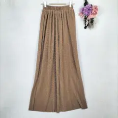 美品★良品★Fashion CLASSIC　美プリーツワイドパンツ　ウエストゴム