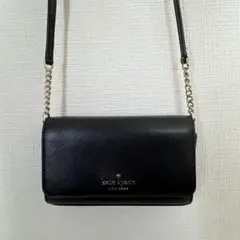 kate spade チェーンウォレット ショルダーバッグ 黒のサムネイル