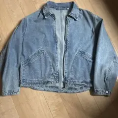 GUデニムジャケットライトブルー Lサイズ