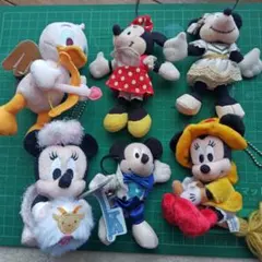 ディズニーぬいぐるみキーホルダー６体
