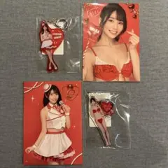 【4点セット】河北彩伽 アクリルキーホルダー2点 ステッカー2点 fanzaのサムネイル