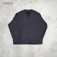 UNIQLO 462199 男女兼用XL スウェットカーディガン ブラック