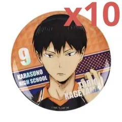 ハイキュー 影山飛雄 缶バッジ 暴蒙 公式正規品 10点 セット 海外限定