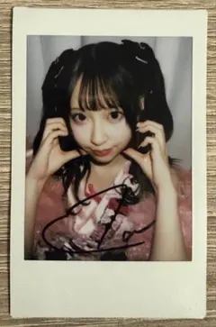 CUTIE STREET 桜庭遥花　サイン入りチェキ　タスキ衣装