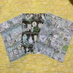 ①ユキエモン　22fabric マロニカブッチャー 22×15 ハギレ3色3種類