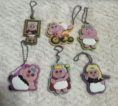【新品未使用】おぱんちゅうさぎ ラバーマスコットキーホルダー 6種セット
