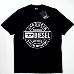 新品 DIESEL T-JUST オーバルD ロゴ 半袖 Tシャツ ブラック S