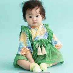バースデイ futafuta 袴ロンパース 80