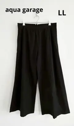 aqua garage ワイドパンツ コットンリネン　大きいサイズLL