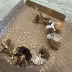 ウェディングヘッドドレス 花飾り