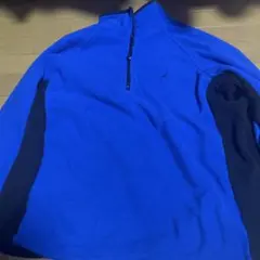 NAUTICA フリースハーフジップブルー