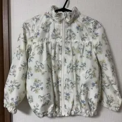 ブランシェス　花柄　ウインドブレーカー　120 白