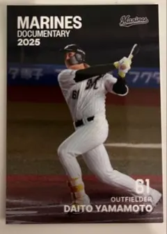 千葉ロッテマリーンズ MARINES DOCUMENTARY 山本大斗トレカ映画