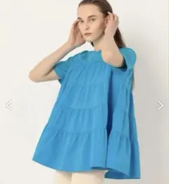 STYLEDELI デコルテピンタックチュニックブラウス STYLE DELI - スタイルデリ デコルテピンタックチュニックブラウスの
