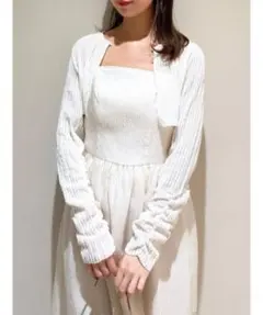 クロップドカットカーディガン