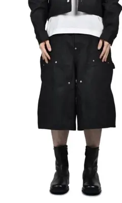 美品】 孤独 ケミカルウォッシュデニムショートパンツ - メルカリ