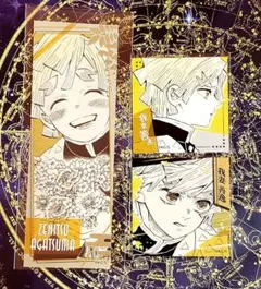 鬼滅の刃　我妻善逸　ジャンフェス 原作スクエアステッカー&オリジナルステッカー