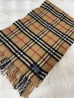 h*✴様 BURBERRY LONDONチェック柄マフラー ウール100%