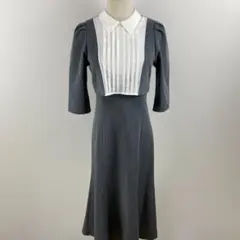 美品 JILL by JILL STUART レイヤード風襟付きワンピース M