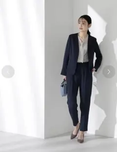ナチュラルビューティーベーシック　ジャケット　パンツ　セットアップ　スーツ　春夏