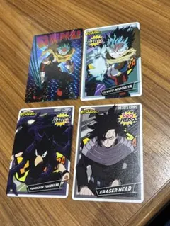 ヒロアカ　ヒーローズチップス3 カード4枚セット
