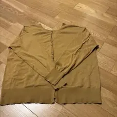 スタジオクリップ　からし色　長袖カーディガン