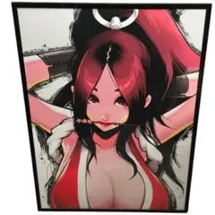 キングオブファイターズ 不知火舞 ポスター 額付き フレーム付きのサムネイル