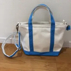 【新品】L.L.Bean ショルダーストラップトート スモール ミディアムブルーのサムネイル