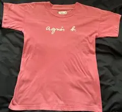 お値下げ中！ agnes b. ロゴTシャツ ピンクのサムネイル