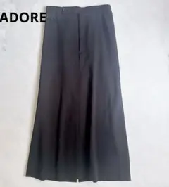 ADOREハイツイストツイルスカート　オールシーズン34黒のサムネイル