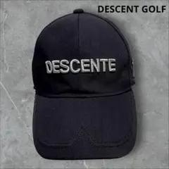 未使用品　DESCENT GOLF 刺繍ロゴ　キャップ　BLACKのサムネイル