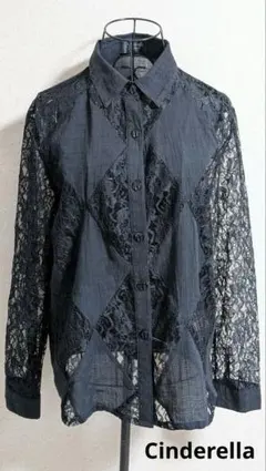 Cinderella　軽量　レース　デザインシャツ