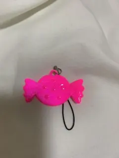 ピンク キャンディ型 ストラップ