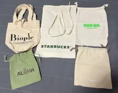 ショップ袋 巾着袋まとめ売り Starbucks Biople他のサムネイル