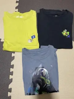 スプラトゥーン3 トイストーリーTシャツ3点セット（黄色・黒・グレー）