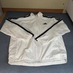 adidas ホワイト ストライプ ジャケット