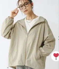 新品未使用　グローバルワーク エアかる撥水マンパ ベージュ