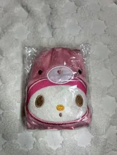 サンリオ　もこもこラテクマ マスコットポーチ　マイメロディー