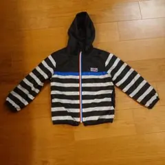 （THE SHOP TK）キッズ用フード付きストライプジャケット