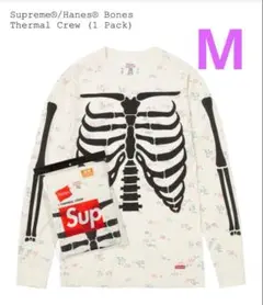 supreme ボーンサーマル　セット 新品 国内正規品 Supreme × Hanes Bones Thermal 上下セット Natural S
