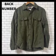 バックナンバー シャツ 長袖 ストレッチ メンズ レディース リネン M