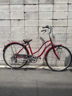⭕️ブリヂストン シティサイクル オレンジ 27インチ ベルトチェーン