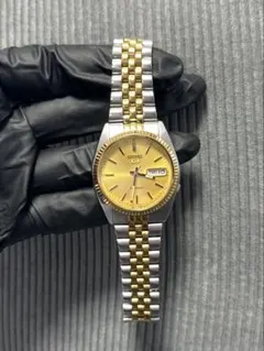 廃盤・希少 SEIKO 5セイコー5自動巻き 7S26-0500オールゴールド - メルカリ